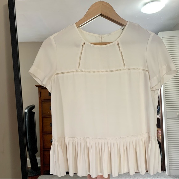 Banana Republic | White Cutout Blouse - Picture 4 of 5